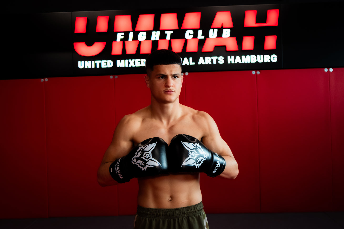 Schakalsports Boxhandschuhe MMA-Handschuhe schwarz