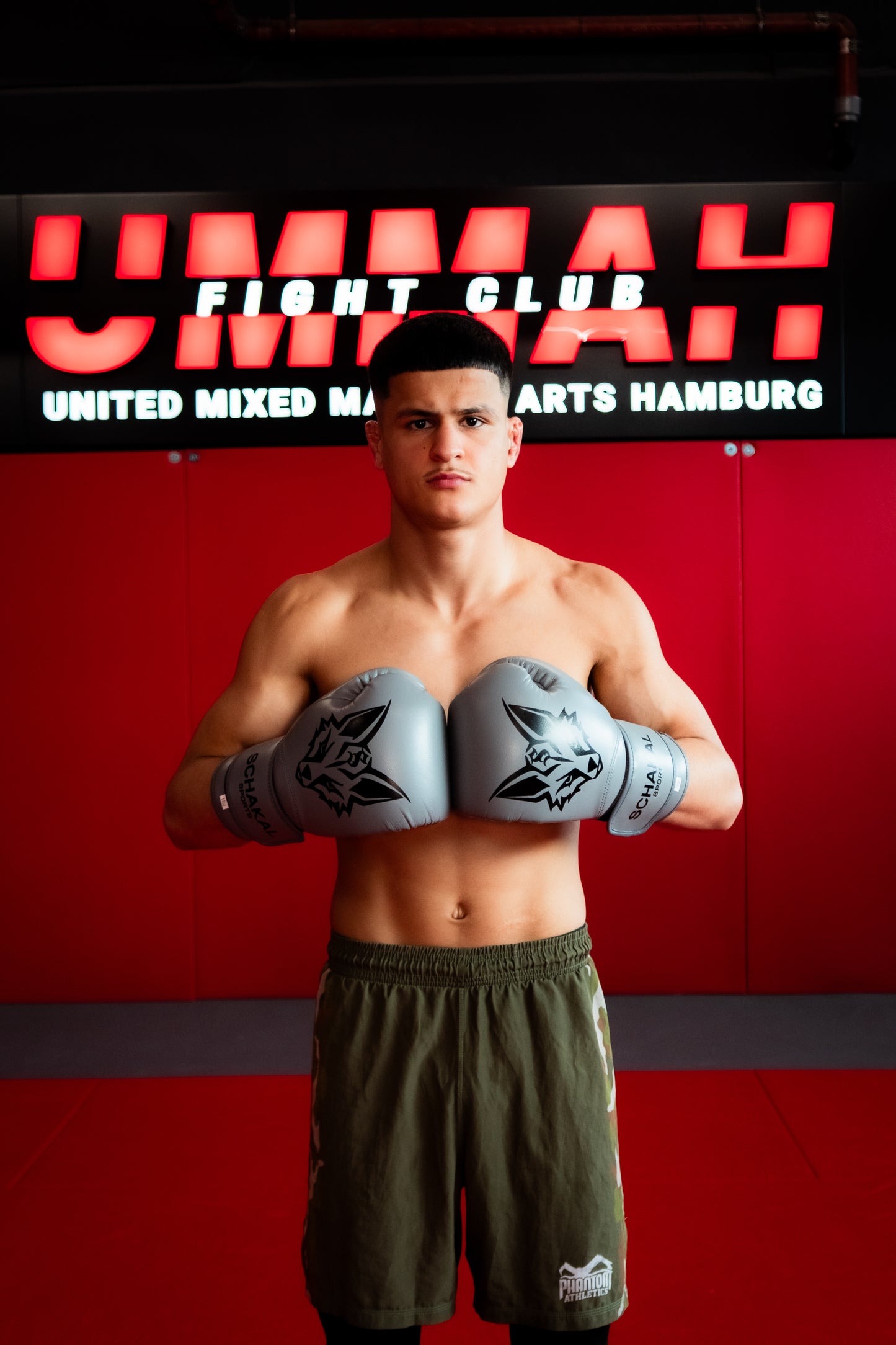 Schakalsports Boxhandschuhe MMA-Handschuhe grau