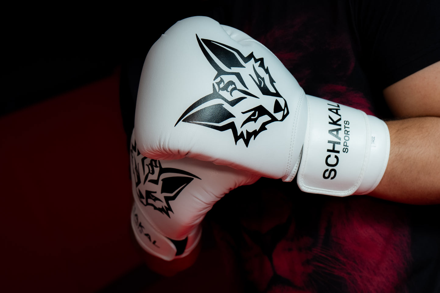 Schakalsports Boxhandschuhe MMA-Handschuhe weiß