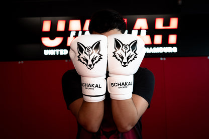 Schakalsports Boxhandschuhe MMA-Handschuhe weiß